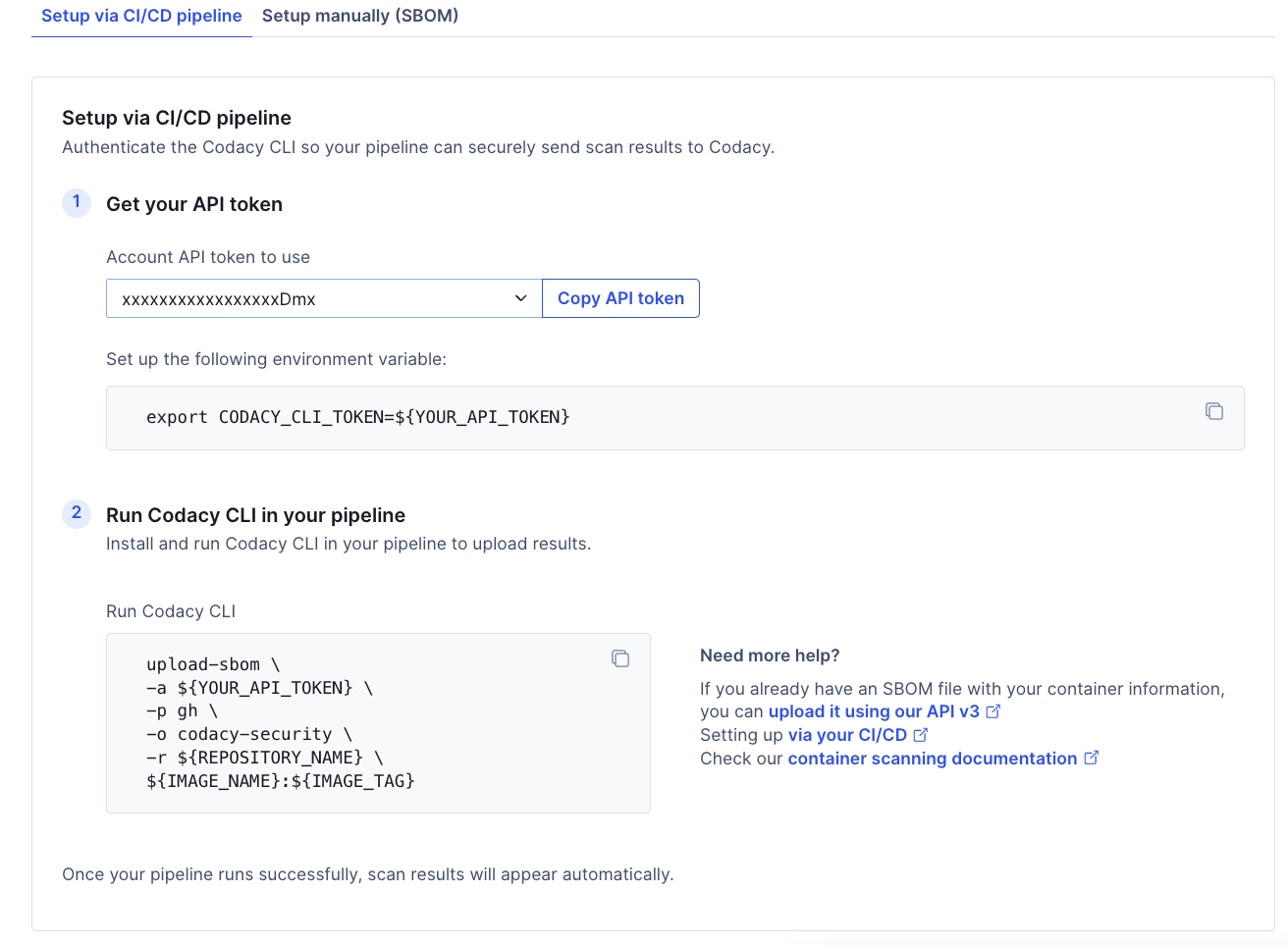 Security and risk management import container SBOM in CICD